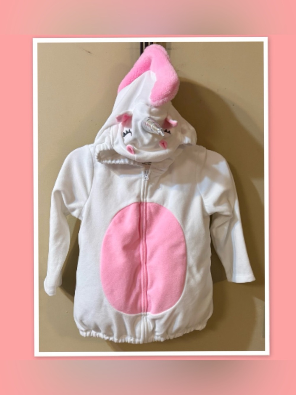 Carter's Baby Girl Fleece Unicorn Halloween Costume ~ Size 3T